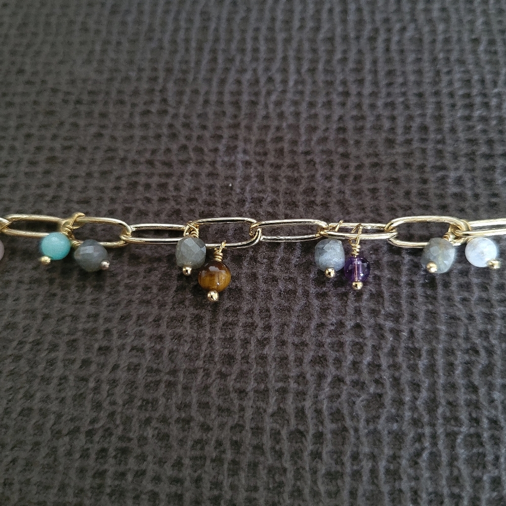 ✨️HP✨️ Luna🌙 Norte Multiple Gemstone Bead Bracelet - NIB - Picture 14 of 16